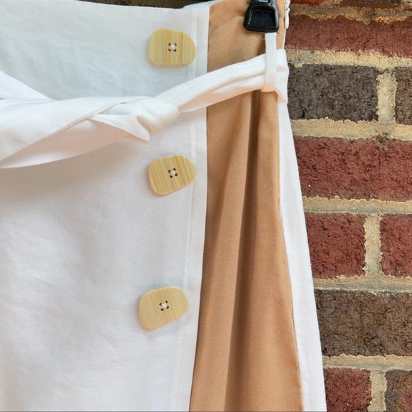Mango Bicolor Buttoned Viscose Skirt Size XS - Picture 5 of 5